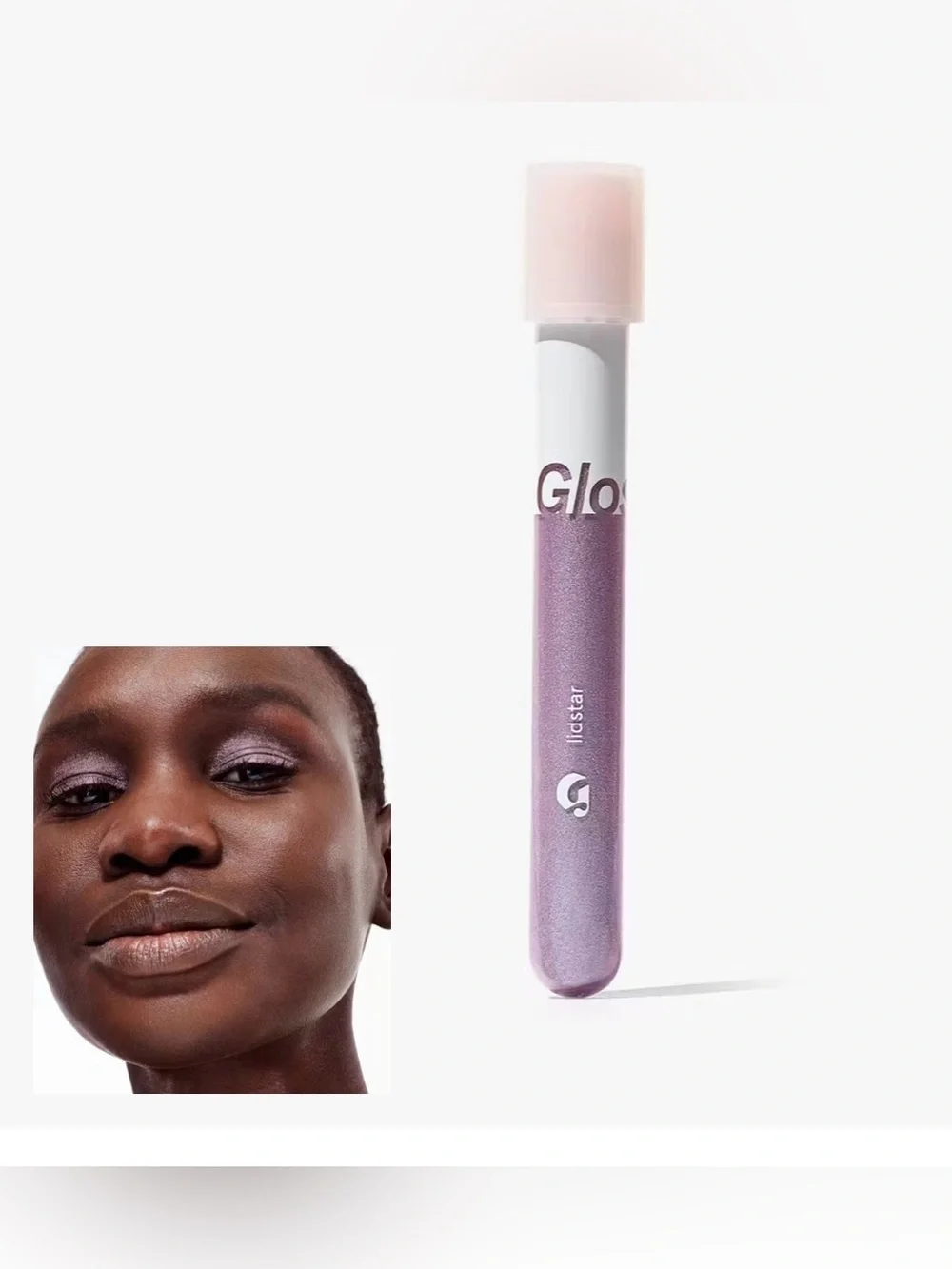 New, Glossier Lily Lidstar Eyeshadow, You Wardrobe Sampler, Pink Pouch & Sample
